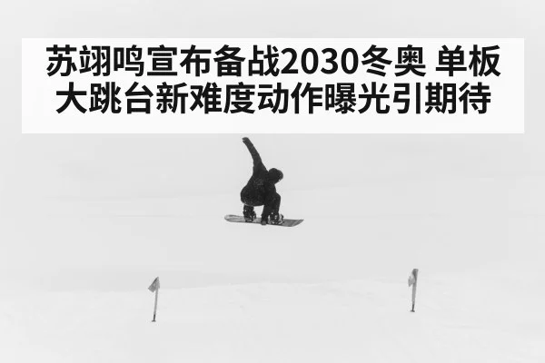 苏翊鸣宣布备战2030冬奥 单板大跳台新难度动作曝光引期待